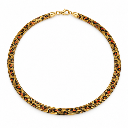 Collar Estampado Serpiente